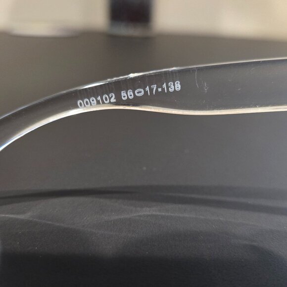 Oakley Holbrook Polarized Square Frame Sunglasses - Clear Frame / Blue Lens - Picture 12 of 14